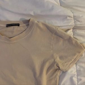 brandy melville beige tee
